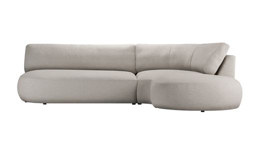 Minimalistyczny prawostronny narożnik Ace o zaokrąglonej formie Minimalistyczny prawostronny narożnik Ace o zaokrąglonej formie