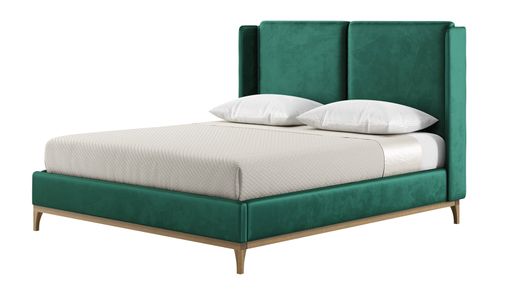 Emily 180x200 cm Rám postele s čelem ze dvou moderních panelů s bočnicemi