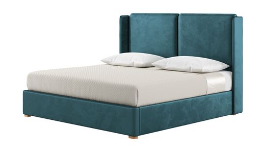 Łóżko Felix 200x200 cm z nowoczesnym zagłówkiem i panelami bocznymi