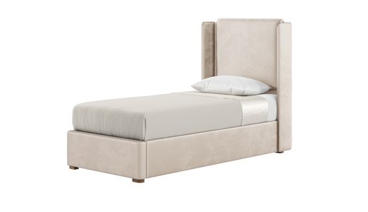 Łóżko Felix 90x200 cm z nowoczesnym zagłówkiem i panelami bocznymi