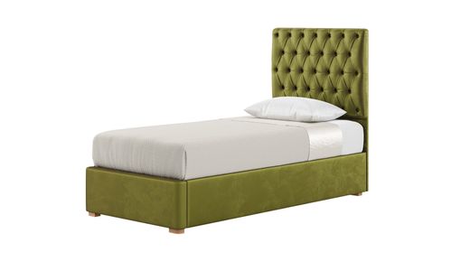 Jewel 90x200 cm Rám postele s luxusním hlubokým prošíváním s knoflíky na čele