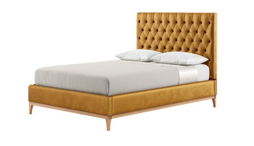 Marlon 140x200 cm Rám postele s luxusním hlubokým prošíváním na čele zdůrazněným knoflíky