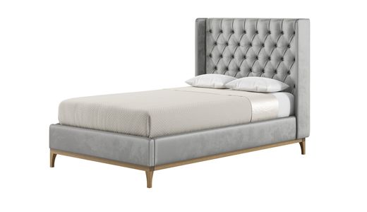 Marlon 120x200 cm Rám postele s luxusním hlubokým knoflíkovým prošíváním na čele a bočnicemi