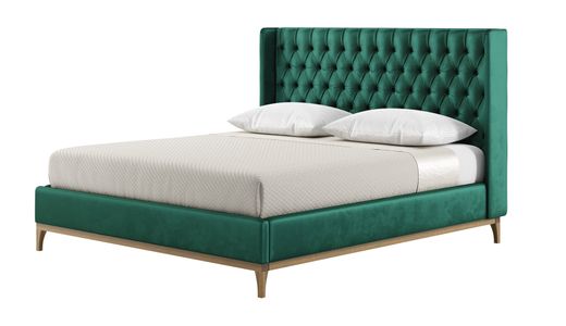 Marlon 180x200 cm Rám postele s luxusním hlubokým knoflíkovým prošíváním na čele a bočnicemi