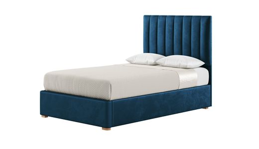 Łóżko Naomi 120x200 cm z pionowymi przeszyciami
