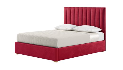 Łóżko Naomi 160x200 cm z pionowymi przeszyciami