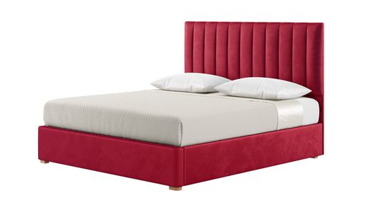 Łóżko Naomi 180x200 cm z pionowymi przeszyciami