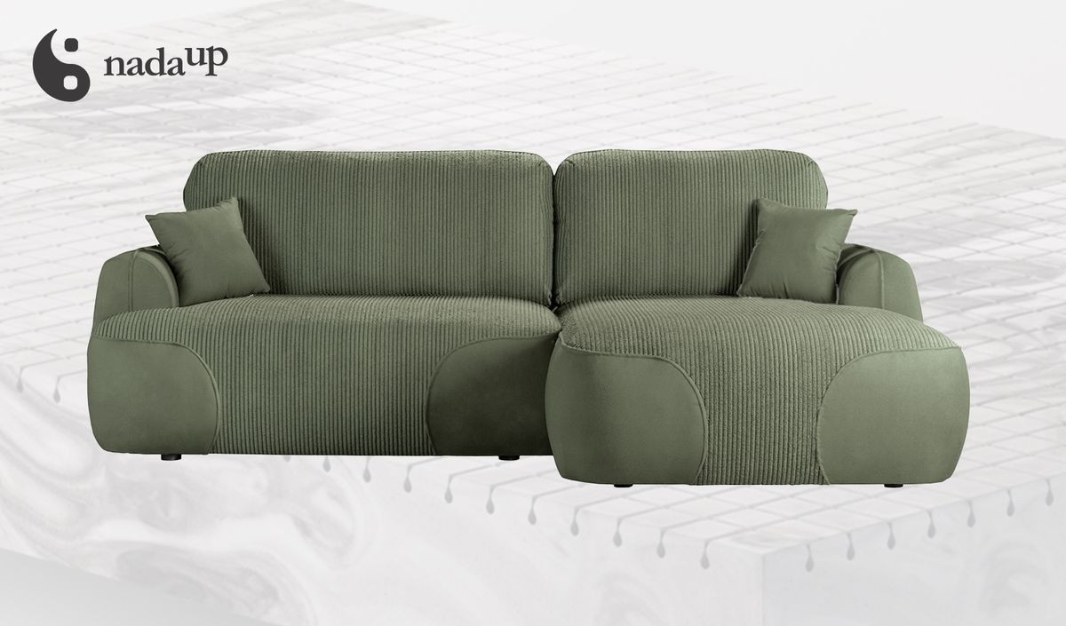 Prawostronny narożnik rozkładany Satell z pianką medyczną