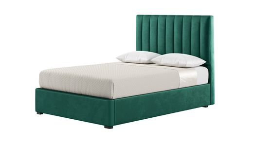 Łóżko Naomi 140x200 cm z pionowymi przeszyciami Łóżko Naomi 140x200 cm z pionowymi przeszyciami