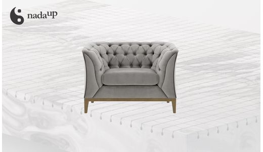 Fotel Chesterfield Modern Wood z pianką medyczną Fotel Chesterfield Modern Wood z pianką medyczną